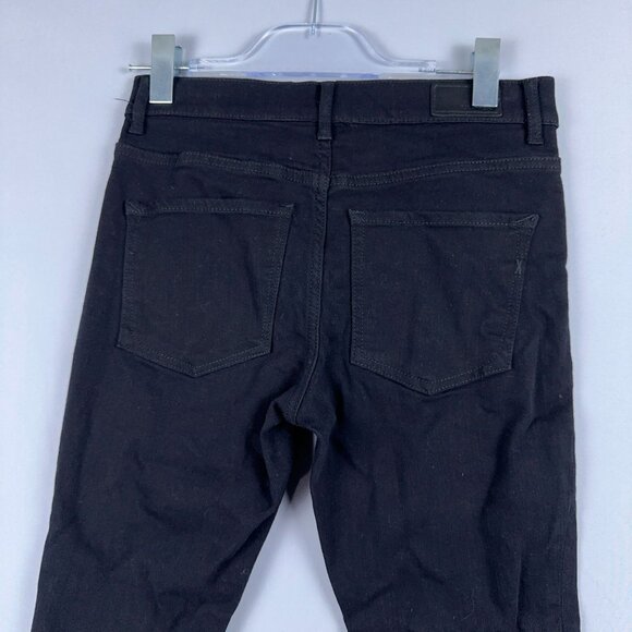 Express Skinny Jeans Womens Size 6 Petite High Rise Stretch Ankle Legging Black - Picture 8 of 13
